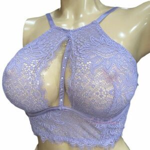 Victoria’s Secret Very Sexy Unlined Plunge High neck long line bra